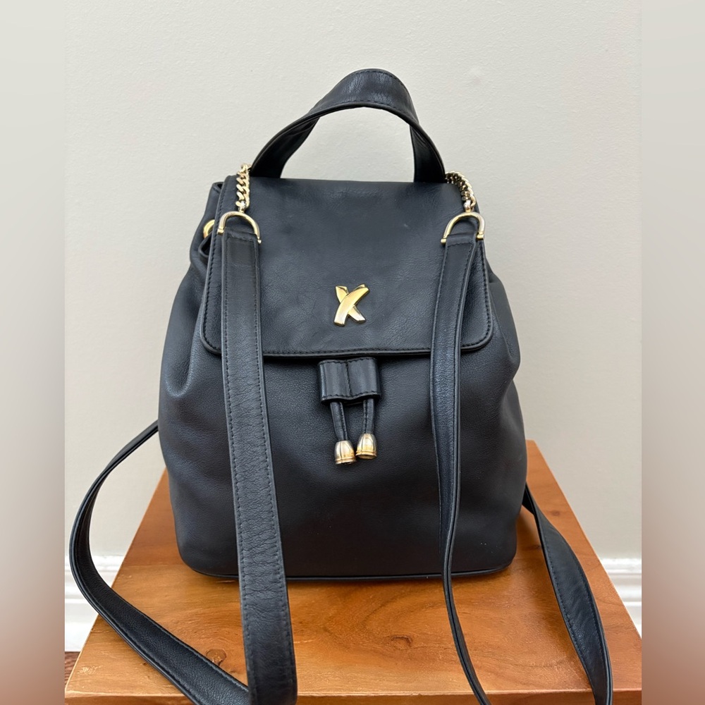 Rare! Vintage Paloma Picasso Small Black Backpack, excellent condition